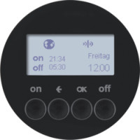 Таймер для вставки вимикача KNX-quicklink R.1/R.3 чорний