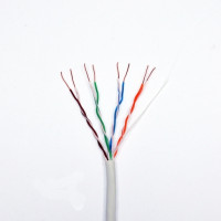 Copper cable, category 5e UTP, CM, 4-pair, conductors are 24 AWG