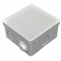 Коробка распределительная, наружная,пластиковая 90х90; 6 вводов IP55,без клем.