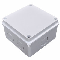 Distribution box,outdoor,plastic110x110; 6 in,IP55,without terminals.