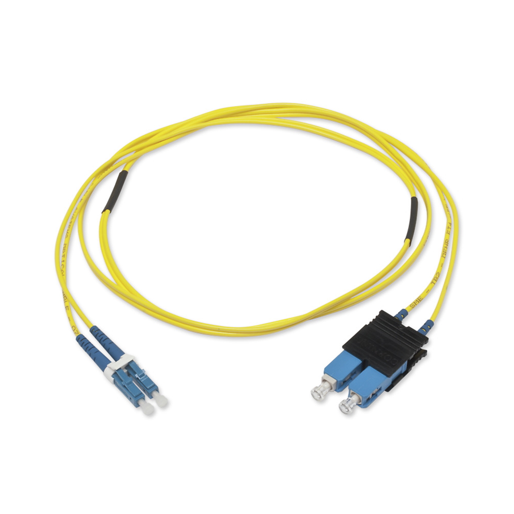 LC Duplex to SC Duplex Patch cord, 2 fibres, zipcord tight-buffered ...