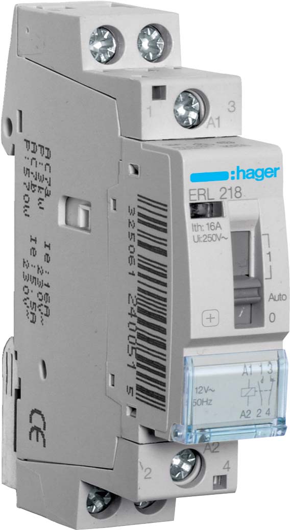 Реле модульное, 1н.о.+1н.з., AC1/AC7a 16А, Uупр.=12 или 8В, 50Гц ...
